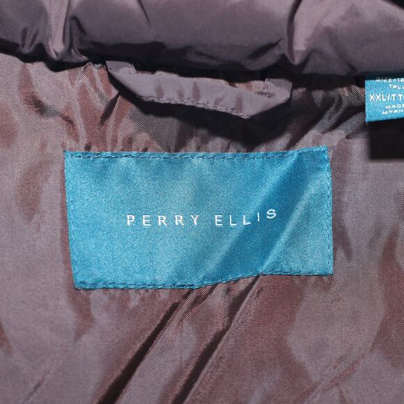 Perry Ellis Mens Lightweight Hooded Puffer Jacket - Mens XXL - Mole - NWT - Picture 6 of 7